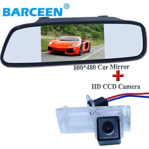 5"car display mirror with shockproof car rear camera 170 degree for Renault Fluence/Dacia Duster/Megane 3/for Nissan Terrano