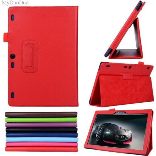Tablet Cover For Lenovo Tab 2 A10-70 A10 70 10.1 PU Leather Litchi Style Smart Stand High Quality Tablet Case Folding Flip Shell