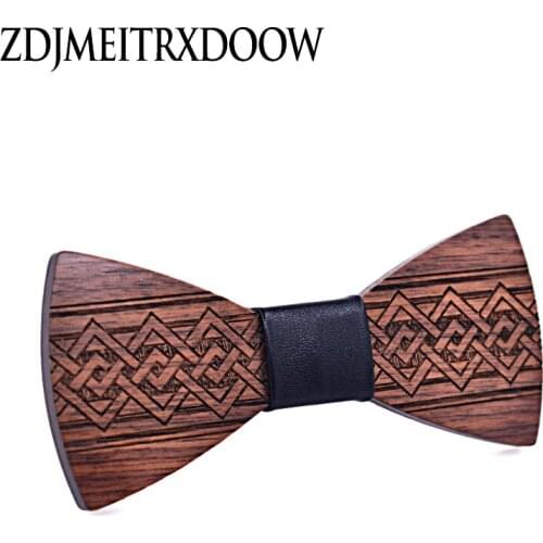 Wooden Bow Tie new year Gift set Accessories Gentleman Shirt Neck Tie Bowknot butterfly mens tie Gravate Plaid Wedding necktie