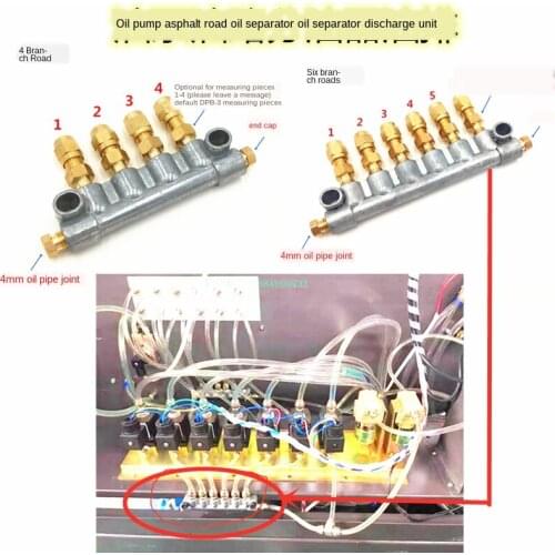 Diesel Common Rail Test Bench Flow Sensor Solenoid Electric Magnetic Valve 24V 220V Filter Oil Six Way Oil Distributor
