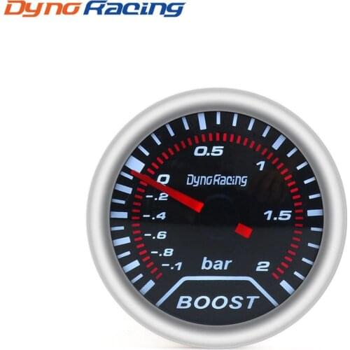 Dynoracing Boost gauge 2"(52mm) Smoke lens Turbo gauge Boost gauge (-1~2 Bar) /auto car gauge/car meter BX101225