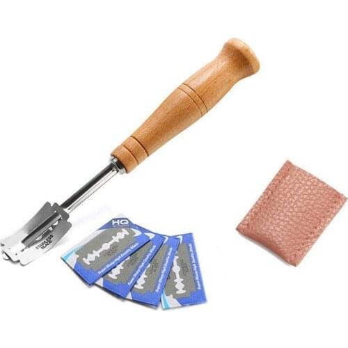 Bread Slashing Tool Dough Making Razor Cutter Accessories for DIY Bread Dough Bakeware Kitchen with 5 Blades Perfect Baking Gift