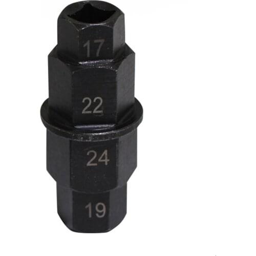 17 19 22 24mm Motorcycle Repair Tools Front Wheel Spindle Special Disassembly Wrench Disassembly Sleeve Universal Hex Socket