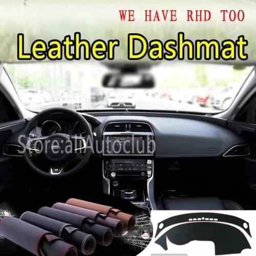 For Jaguar XE 2015 2016 2017 2018 2019 Leather Dashmat Dashboard Cover Dash SunShade Carpet Custom Car Styling LHD+RHD