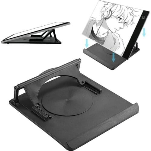 A3 A4 size light Pad Box Tablet multifunction rotate 360 adjustment LED drawing board light tracking holder rotates