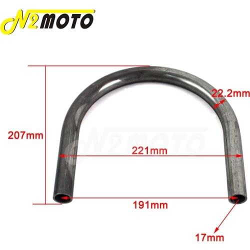 191mm Width 7/8" Tube Motorcycle Rear Frame Seat Hoop Loop Kit for Cafe Racer Honda CC Model