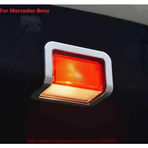 Car trunk warning Light for Mercedes Benz E/GLK/CLS/ML/GL/GLC/2015-2016 C-Class Car trunk door lamp decorative stickers