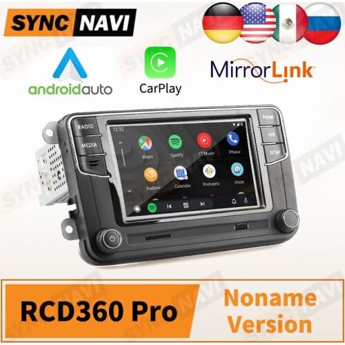 RCD360 Pro Android Auto Car Stereo NONAME CarPlay Vehicle Radio Head Unit For VW Passat B6 B7 Golf Polo Mk5 MK6 Jetta 6RD035187B