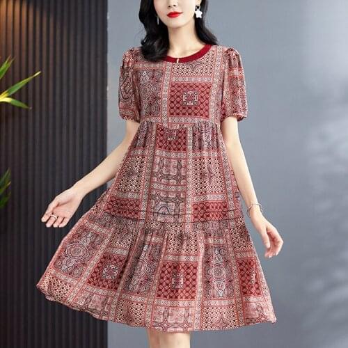 Saier Queen Summer Short Sleeve Dresses