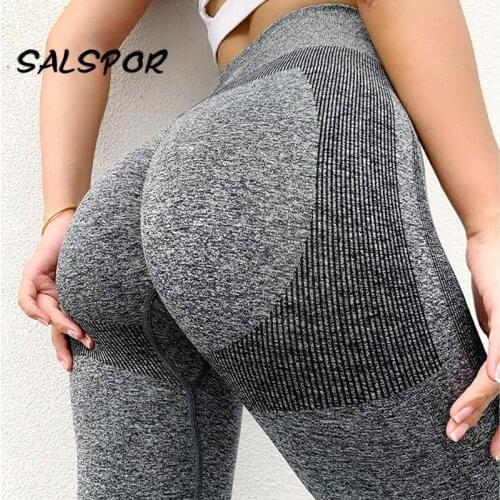 SALSPOR Seamless Leggings Women Sport Patchwork High Waist Legging Work Out Femme Tights Pants Gym Booty Lifting Leggins Push Up