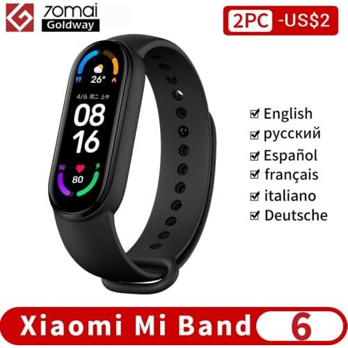 Xiaomi Mi Band 6 Smart Bracelet 5 Color AMOLED Screen Miband 6 Blood Oxygen Fitness Traker Bluetooth Waterproof Smart Band