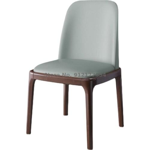 Solid wood dining chair light luxury dining table chair home backrest stool simple nordic net red makeup chair hotel restaurant