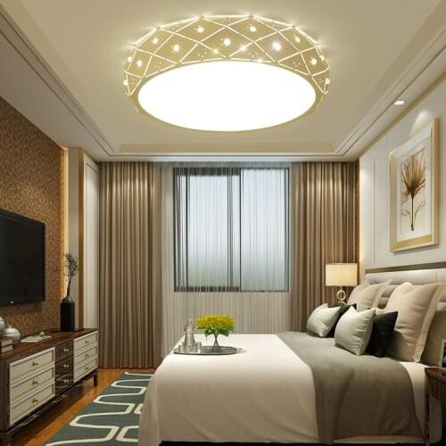 Bedroom lights led ceiling light simple modern round atmosphere creative living room personality romantic wedding room fixture