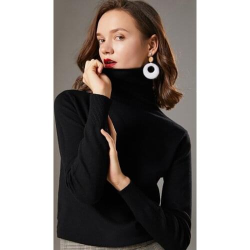 Lucyever Turtleneck Thick Women Pullover Sweater Autumn Winter Long Sleeve Jumper Basic Knit Top Casual Loose Korean Lady Blouse
