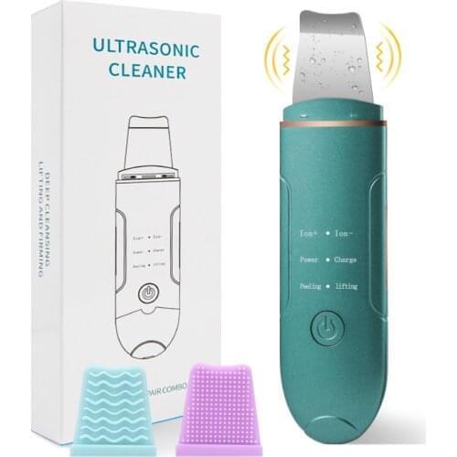 Ultrasonic Skin Scrubber Deep Cleansing Machine Peeling Shovel Facial Pore Cleaner Face Skin Scrubber Lift Machine