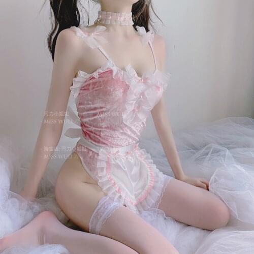 Japanese Maid Cosplay Costumes Cute Bunny Uniform Nightclub Sexy Lingerie Kawaii Sweet Outfit Anime Role Play Halloween Lingerie