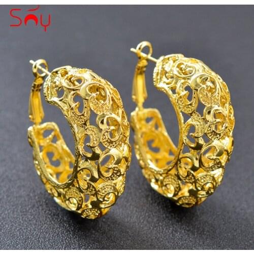 Sunny Jewelry Romantic Heart Jewelry Findings Big Hoop Earrings For Women High Quality Jewelry Earrings For Party Wedding Gift