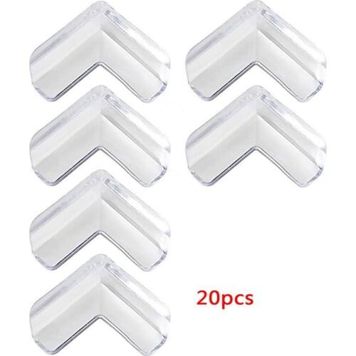 12/20pcs Baby L/Round Shape Transparent Safety Corner Protectors For Kids Child Edge Corner GuardsTable Furniture Protection