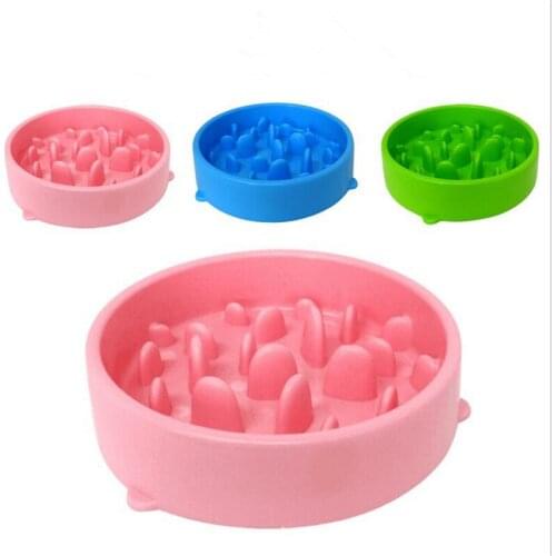 18*5cm For Cat dogs Product Catch Interactive Hard Silicone Cat Kitten Pets Slow Food Feed dogs Non Slip Anti Feeder Bowl