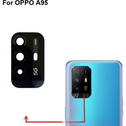 2PCS For OPPO A95 Replacement Back Rear Camera Lens Glass Parts For OPPO A 95 test good OPPOA95 Glass lens