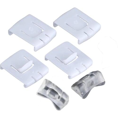 2021 New shape 6pcs/pack high quality White Plastic siut Seat buckle Clip Runner Guide 435881203A C10 For GOLF MK1 MK2 MK3