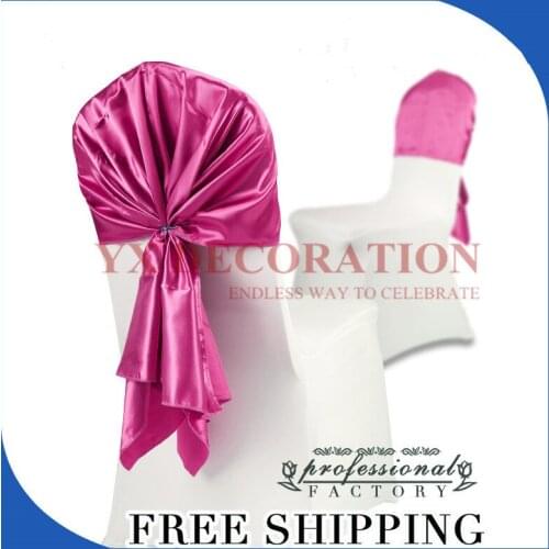 70x140cm Satin Chair Cap Hood For Wedding Banquet Chair Cover Weddings Decoration