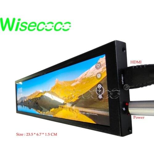 8.8 Inch 1920*480 LCD Portable Monitor With Case HSD088IPW1 Aida64 Temperature CPU GPU Sub Display