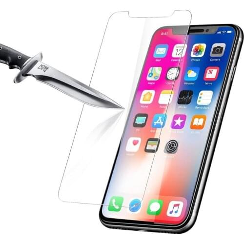 9H Tempered Glass For iPhone X 10 Ten 8 4s 4 5 5s 5c SE 6 6s 7 8 Plus Screen Protector Protective Guard Film Case Cover Film