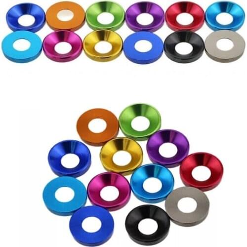 Aluminum M2 / M2.5 / M3 / M4 / M5 / M6 Countersunk Washer Flat Head Screws Bolts For RC Car Quadcopter Parts Drone Multirotors