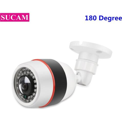 SUCAM 180 Degree Wide Angle View Analog Fisheye Camera 1.7mm Lens 2MP 4MP Night Vision Security AHD Camera With OSD Menu