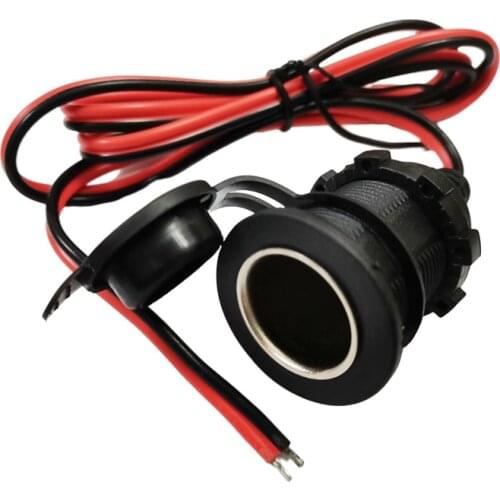 NCHTEK 12V~24V Car Charger Cord Female Cigar Cigarette Lighter Socket Jack Adapter Cable About 1M/Free shipping/1PC