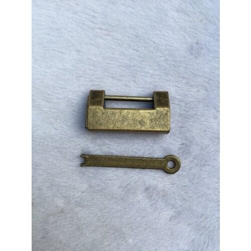 Pure copper, trumpet old-fashioned copper lock, antique collection