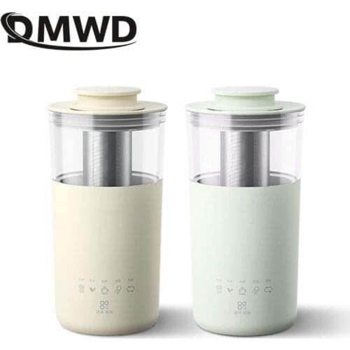DMWD 350ml Electric Water Kettle Automatic Milk Tea Machine Portable Coffee Machine Milk Froth maker 304 Stainless Steel Filter