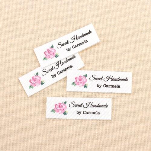 128pcs Ironing Labels, Logo or Text, Personalized Brand , Clothing Labels, Free shipping, Custom Design, name tags (TB3099)