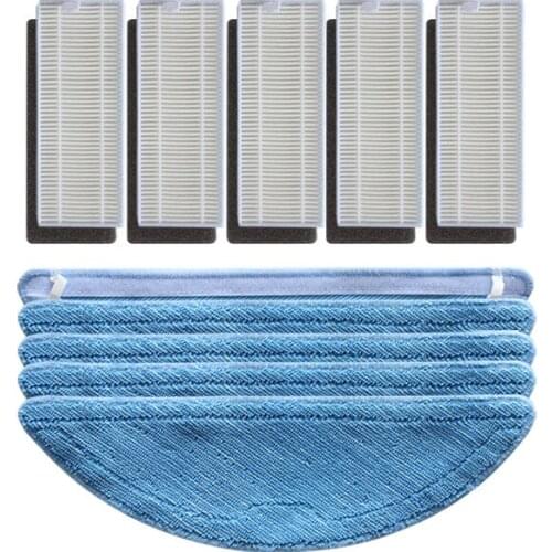 Robot Vacuum Cleaner HEPA Filter Mop Cloth for Ecovacs Deebot N3 Fun/Neo DU31 DU33 robotic Vacuum Cleaner Parts