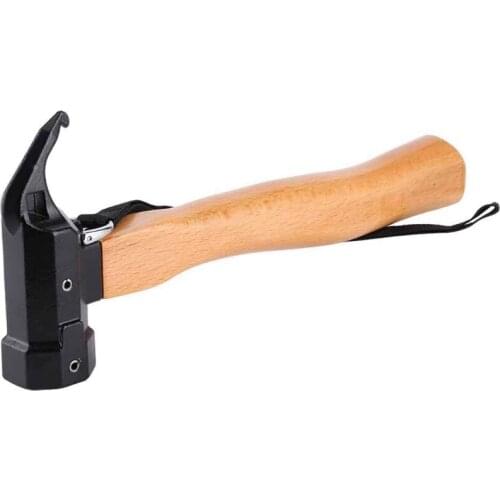 G5AB Heavy Multipurpose Hammer Life Tool Nail Hammer for Outdoor Camping Daily Work for Hiking Fishing Mountaineer Climbing