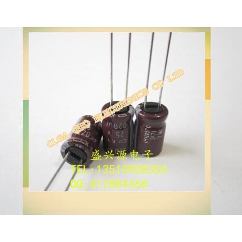 Chemical aluminum electrolytic capacitor 25 v220uf uf25v volume: 220 8 * 8 of 12 * 16