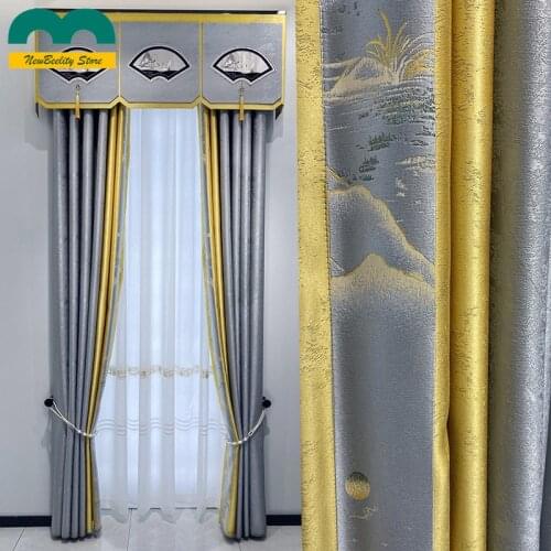 Customized Curtains for Living Room Dinning Room Bedroom Curtains Windows Drapes High Precision Seamless Splicing Blackout
