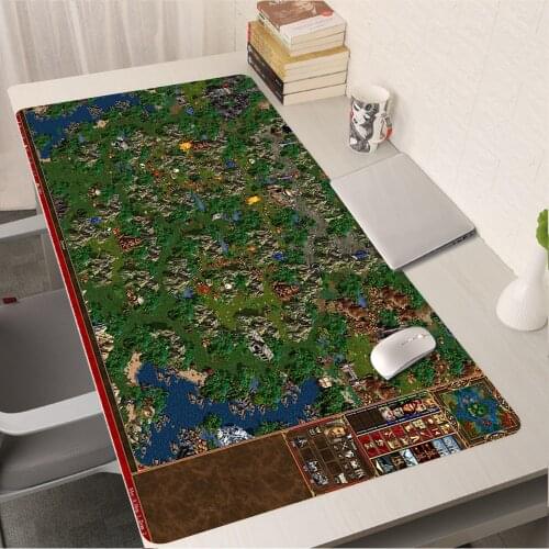 Heroes of Might and Magic Mousepad Pc Gamer Computer Keyboard Carpet Rubber Laptop Desk Mat LOL CS GO Dywan Cute Mouse Pad