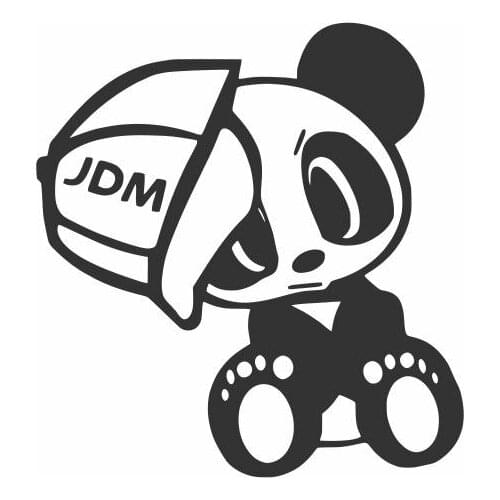 Handsome Panda Wearing A Hat Car Decals For Car Body Front Hood Rainproof Hot Selling FA248