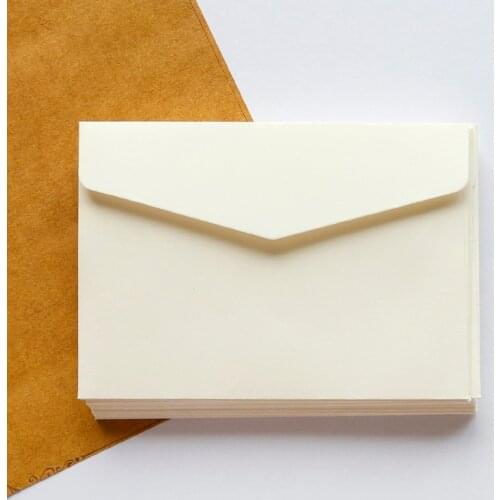 25pcs Small 11.3x8cm Vintage Blank Kraft White Blank Paper Envelope Plain Gift Paper Bag for Party Messaage Card Thank You Card