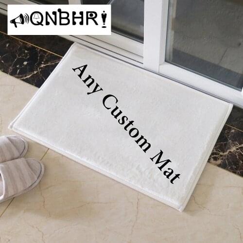 QNBHR Customized Mats Rug Anti Slip Floor Carpet Customer Printed Pattern for Bathroom Door Living Room More Size 40 60 90cm