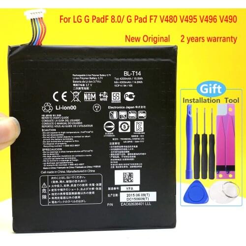 New Original BL-T14 Battery For LG G PadF 8.0/ G Pad F7 V490 V495 Phone Replacement High Quality In Stock With Tracking Number