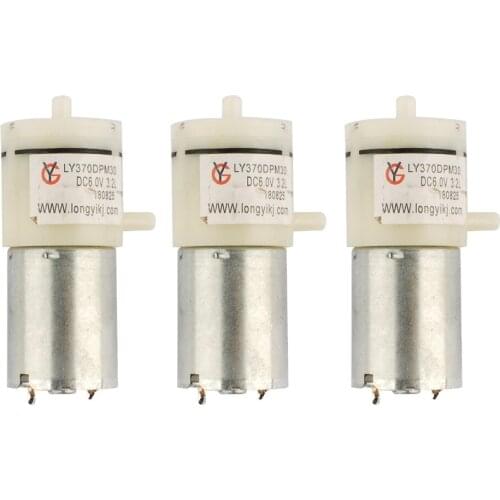 NW 3pcs DC 4.5V-9V Micro Vacuum Pump Miniature 370 Air Pump Self-priming Mini Pump
