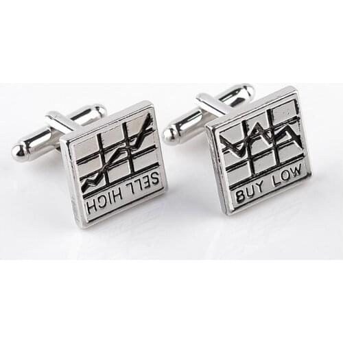 One pair fashion 1.7cm square black enamel creative diy shirt/suit cufflink xyc245