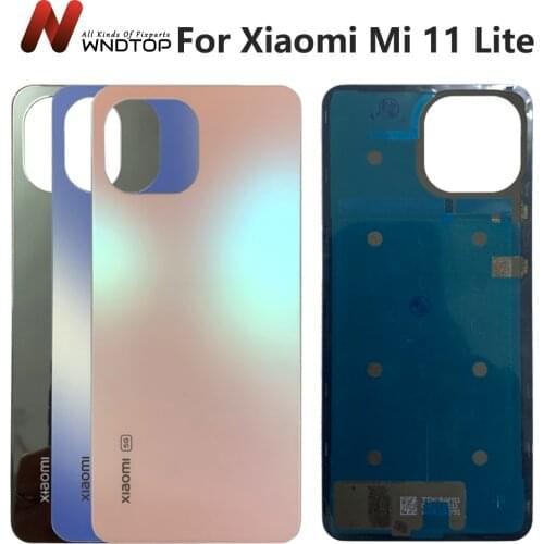 Original For Xiaomi Mi 11 Lite Battery Cover Back Glass Panel Rear Door Case Mi 11 Lite Battery Cover Back Cover
