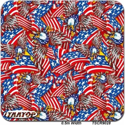ITAATOP Cartoon Flag Hydro Dipping TSCR9028 0.5M * 2/10/20M Water Transfer Print Film
