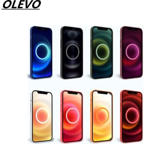 Magnetic Case For MagSafe iPhone12 12mini 12pro 12promax Animation Vibration Liquid Silicone Mobile Phone Smart Cover