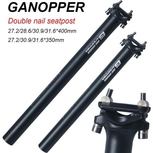 MTB Bicycle Seatpost Road Mountain Bike Setback seatpost 27.2/28.6/30.9/31.6*350mm Cycling Seat Post Dual Pin Saddle Tube