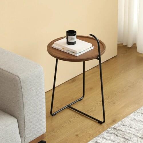Simple Sofa Side Table Designer Corner Table Creative Bedside Small Round Table